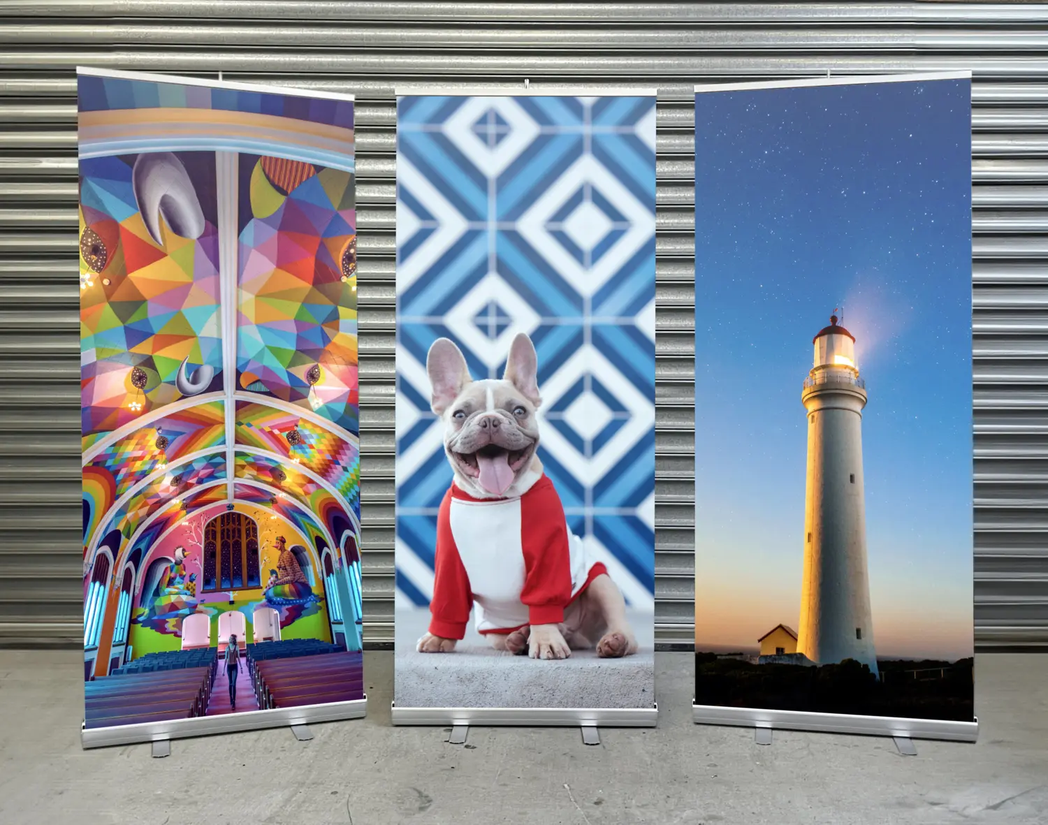 Rieger’s Pullups v1 signage and display printing